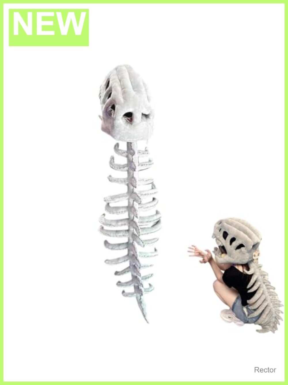 3D Skeleton Dinosaur Costume Plush Halloween Pretend Play Unisex